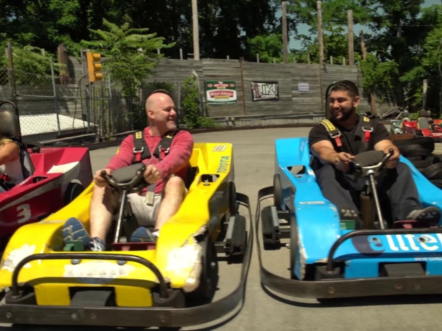 This is a short video of Tiki Action Park's go-karts attraction.