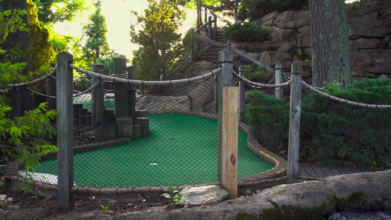 This is a short video of Tiki Action Park's mini golf attraction.