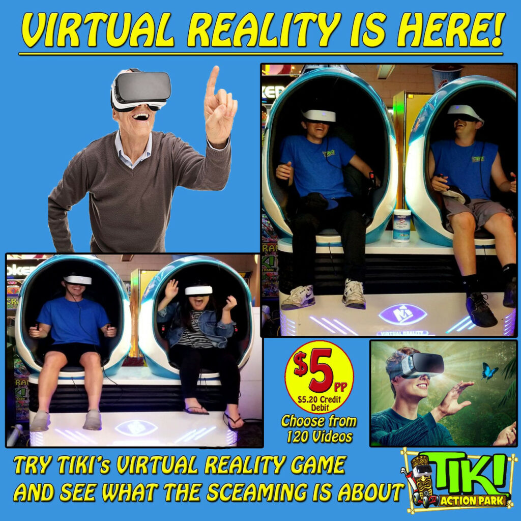 Tiki Action Park Virtual Reality Flyer.